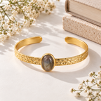Natural Green Onyx sleek Bracelet