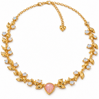 MC Paris Pink Opal Botanical Necklace
