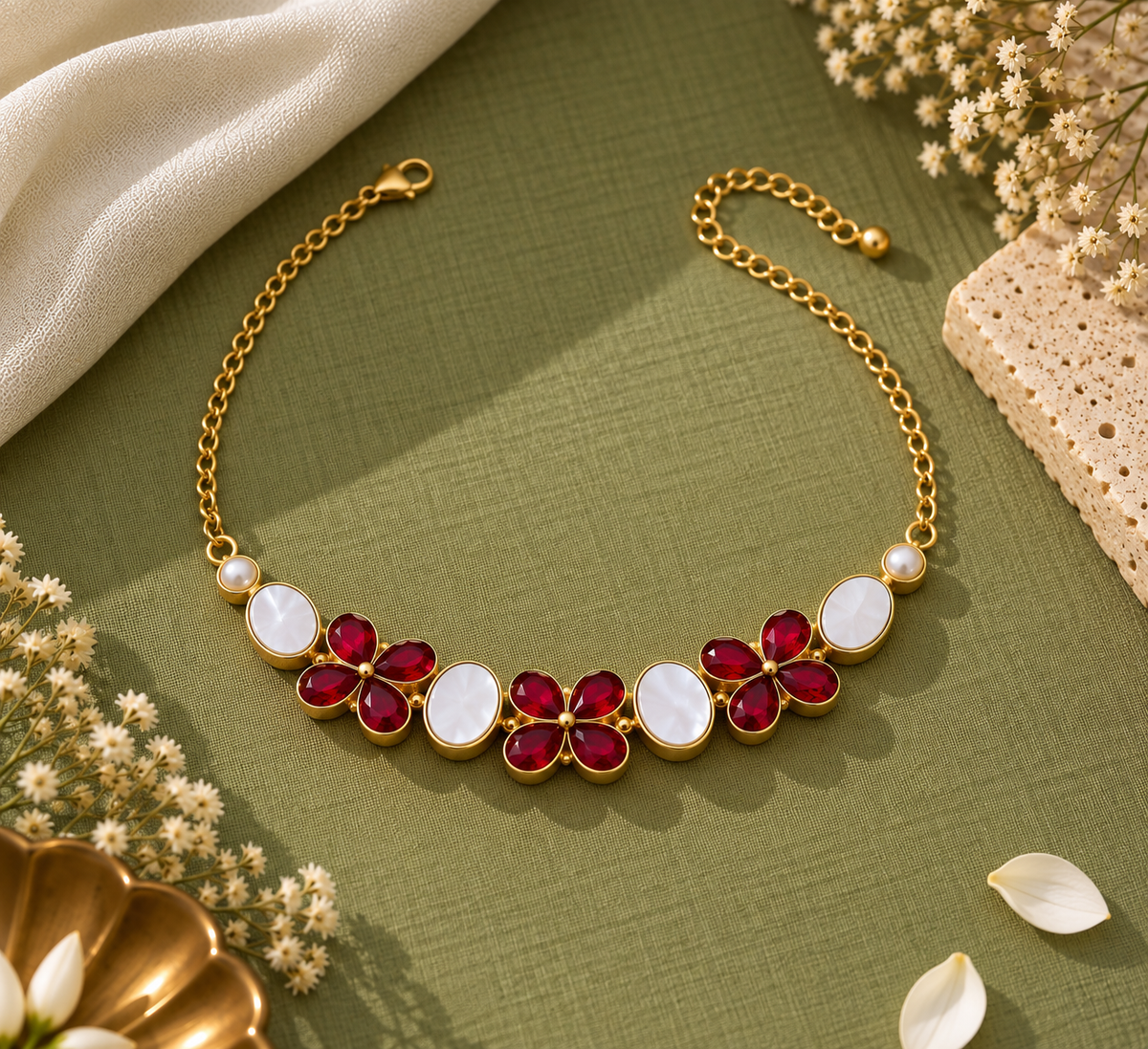 Gemstone Choker Necklace