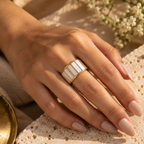 Baroque Pearl Band Ring