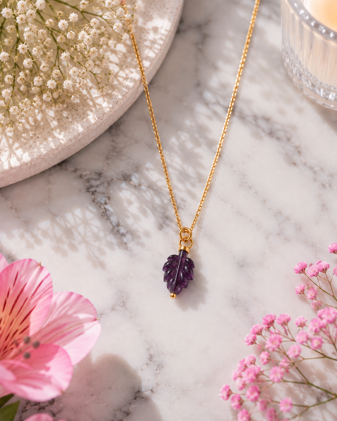 MC Paris August Gladiolus Birthstone Pendant
