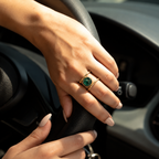 Green Mohave dual Cuff Ring