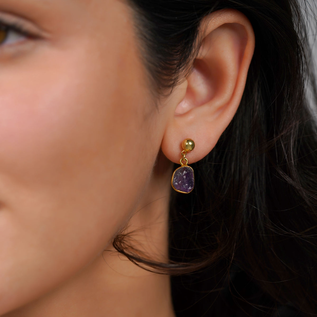 Amethyst Drop Earrings