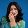 Baroque Pearl Center Stone Ring