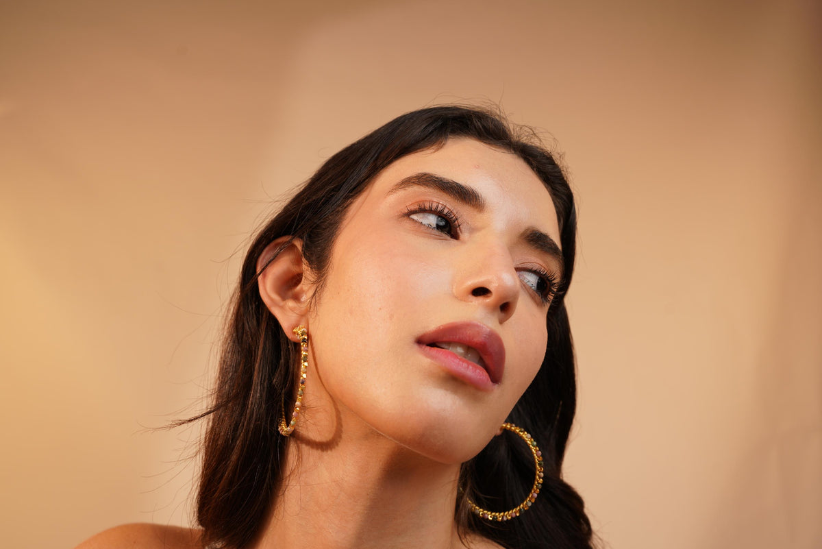 MC Paris Tourmaline Parisian Earrings- Pink
