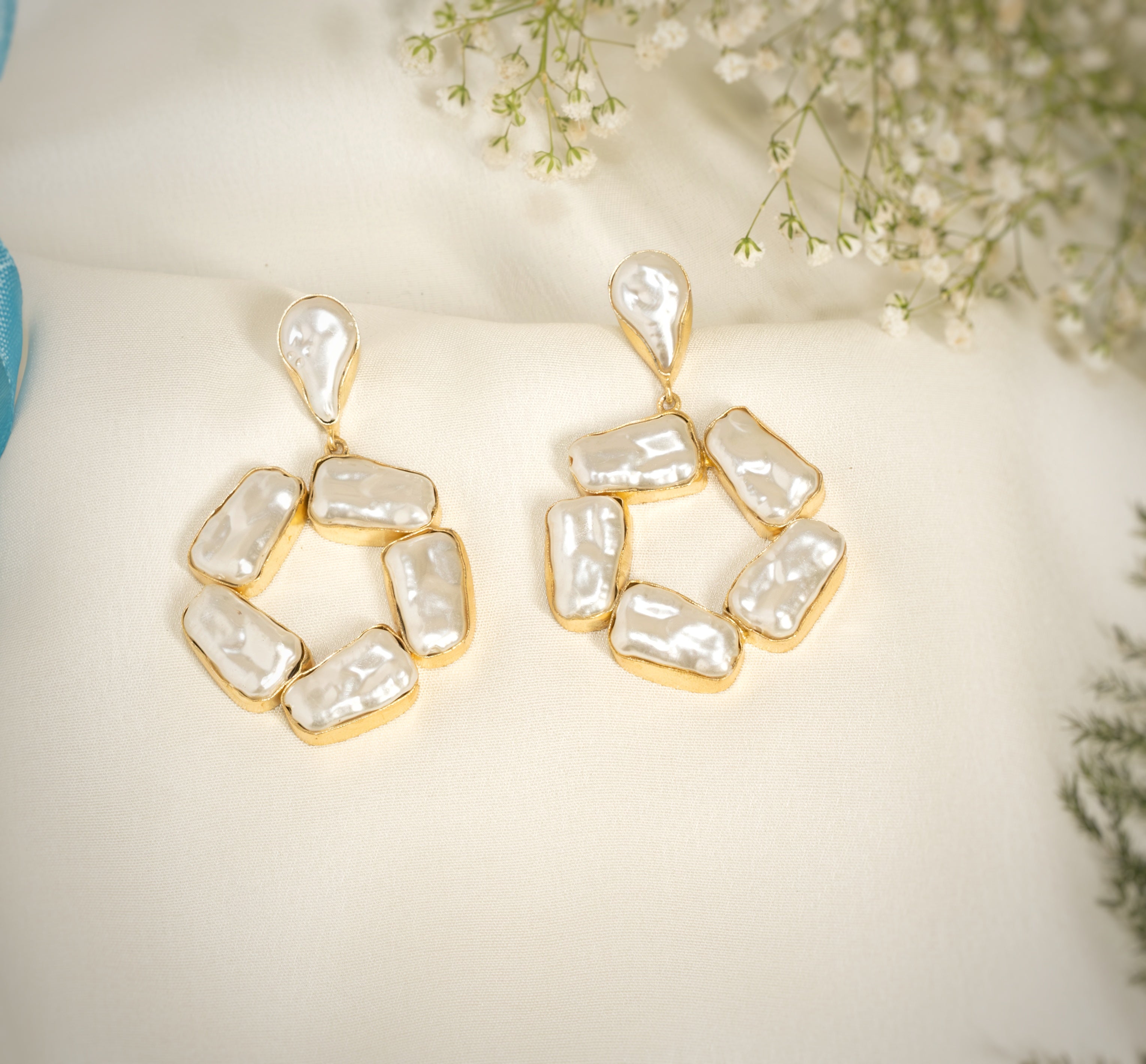 Penta MOP Moonlight Earrings