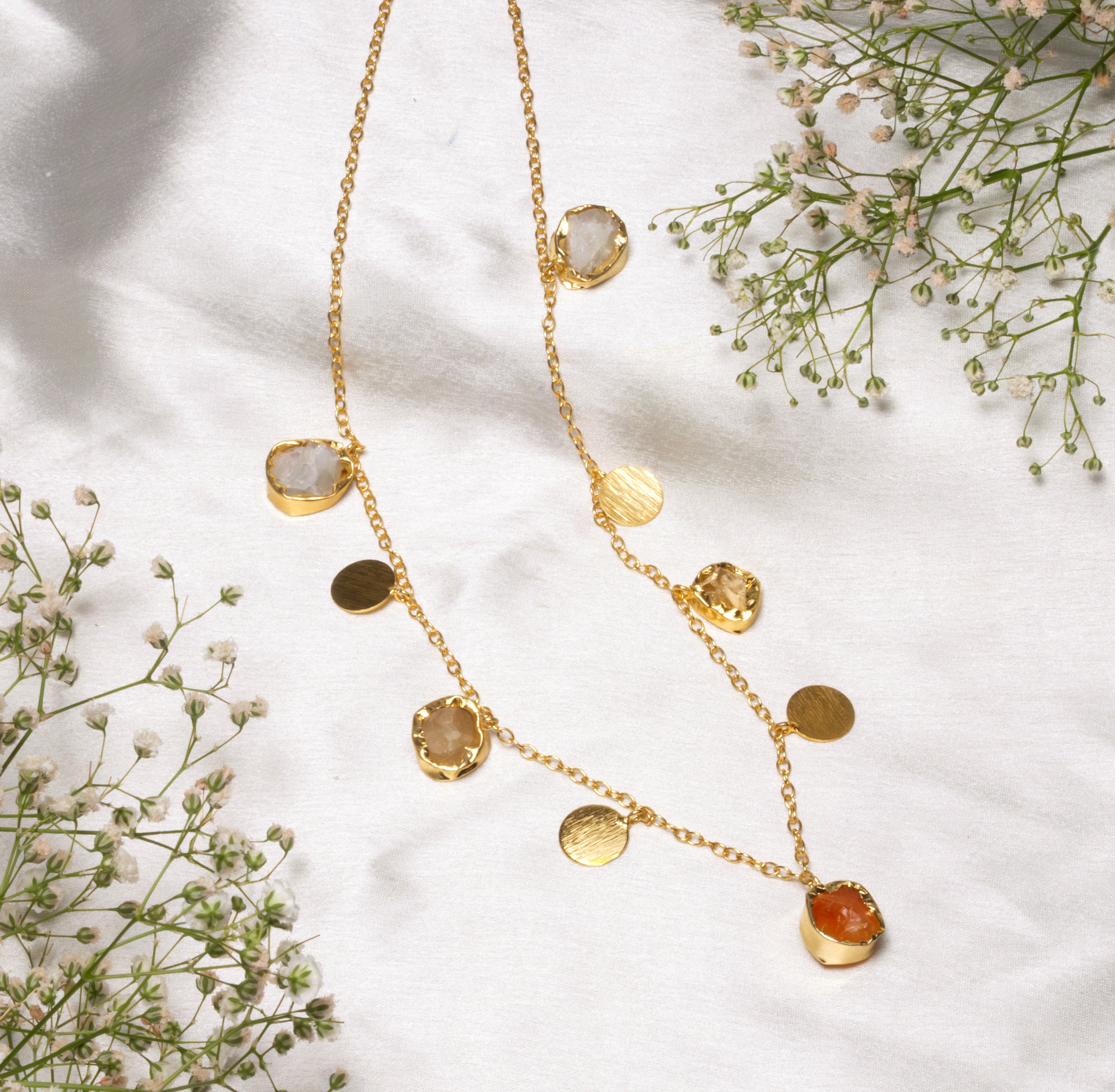 Ocean's Tears Minimal stone Necklace