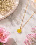 MC Paris November Chrysanthemum Birthstone Pendant