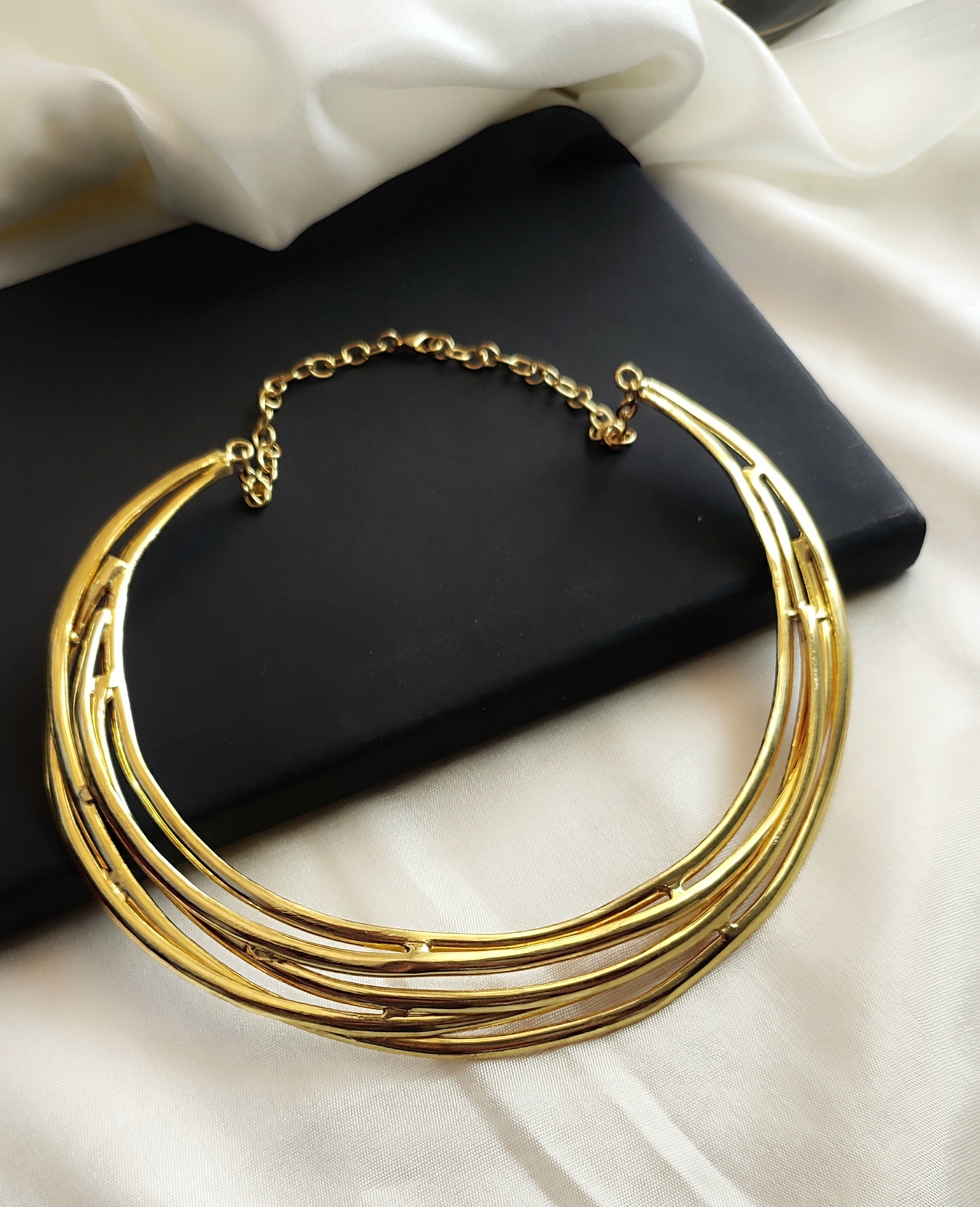 Bold Brass statement Necklace