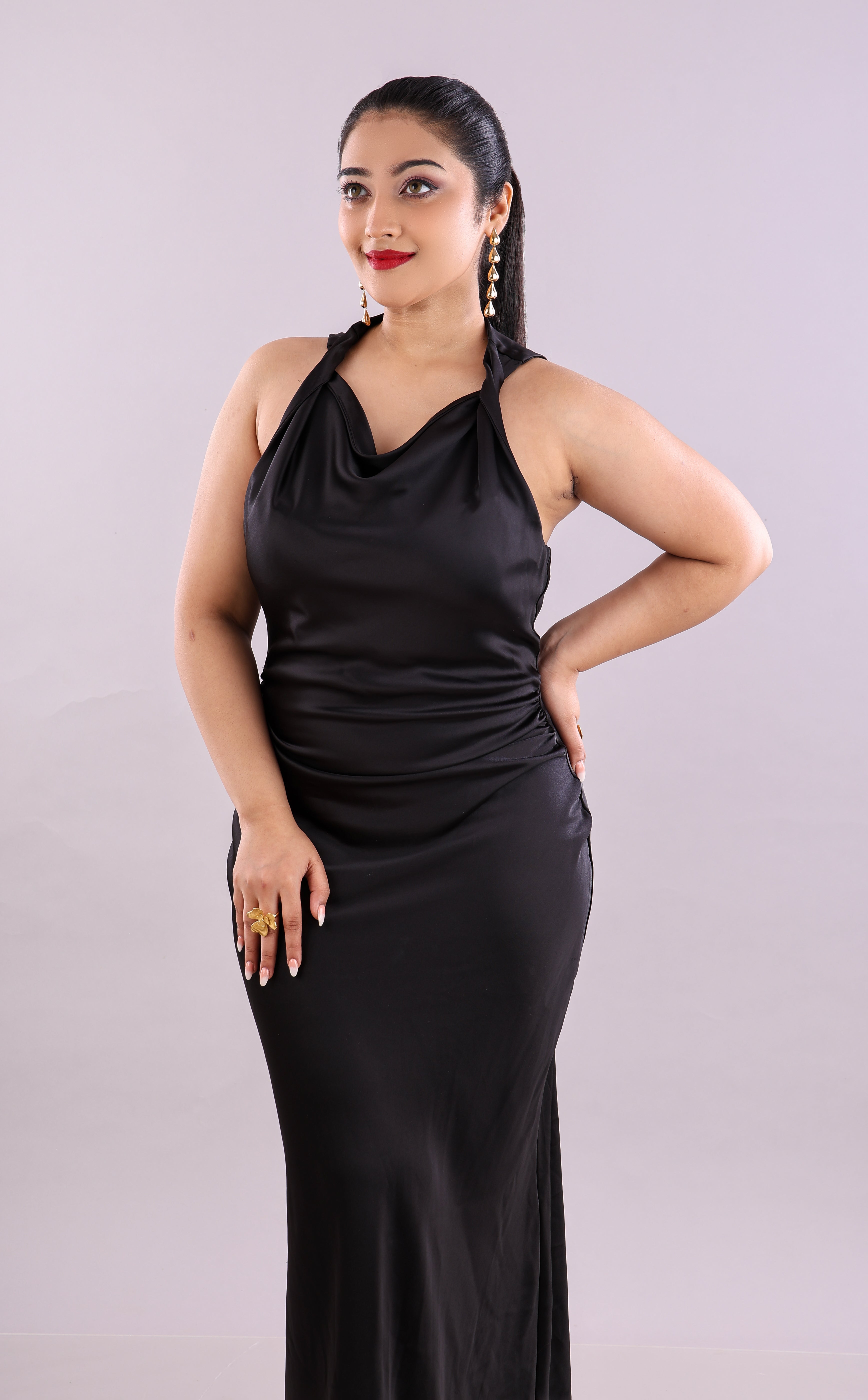 5 Golden Droplets Earrings