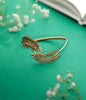 Hammered Leaf cuff bracelet