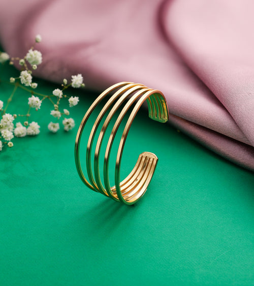 5 bangles brass cuff bracelet