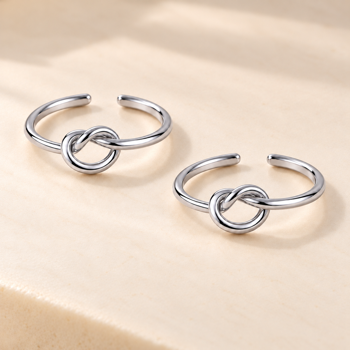 Silver Knot Toe Ring | Pure Silver