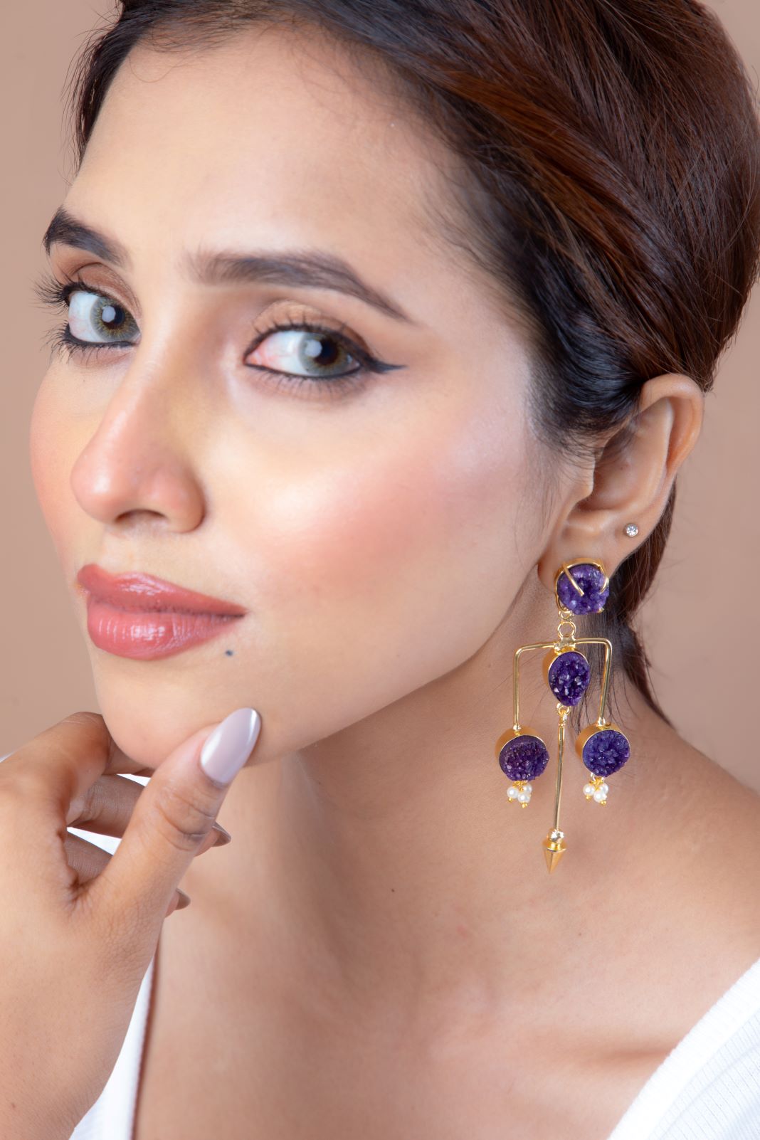 Stellar Chimes Stone Earrings