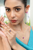 The blush Solar Druzy Pendant Set