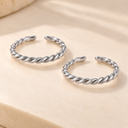 Woven Toe Ring | Pure Silver