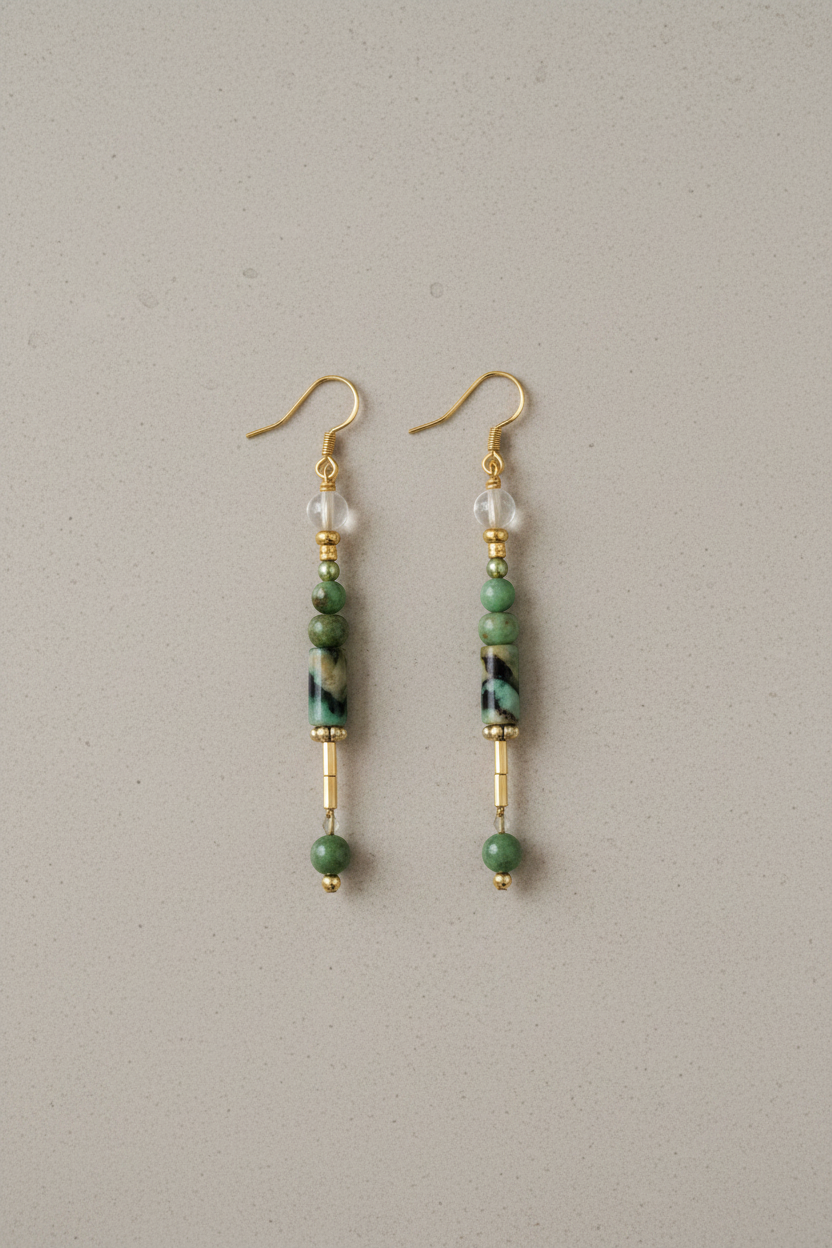 MC Paris Tourmaline Beads Earrings