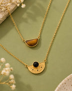 MC Paris Tiger EyeDouble layer Necklace
