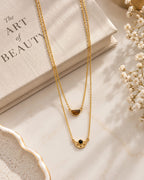 MC Paris Tiger EyeDouble layer Necklace