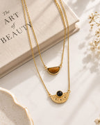 MC Paris Tiger EyeDouble layer Necklace
