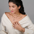 Amethyst Double Layer Necklace - Jiaarajewellery