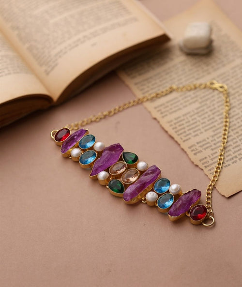 Amethyst Elegance Choker Necklace - Jiaarajewellery