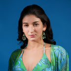 Aqua Chalcedony Drop Earrings - Jiaarajewellery