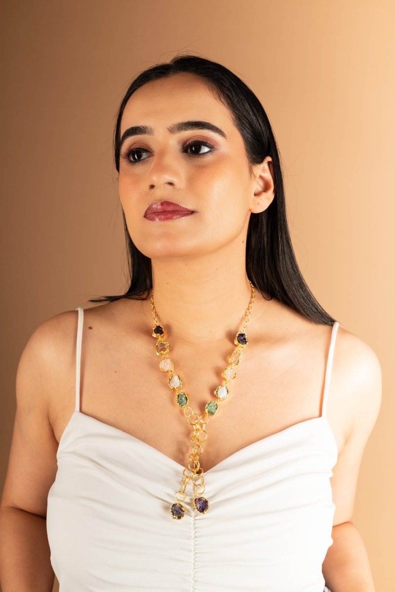 Artisan's touch knotted Minimal Necklace - Jiaarajewellery