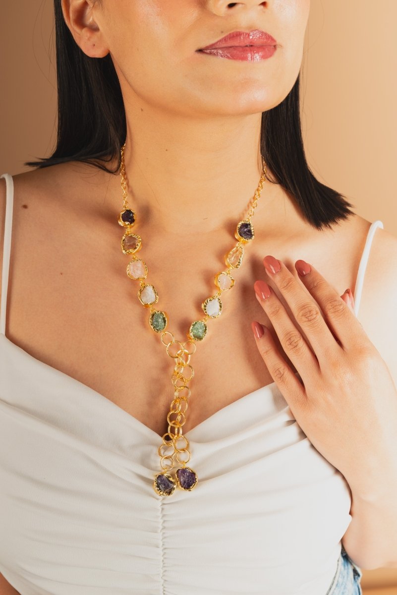 Artisan's touch knotted Minimal Necklace - Jiaarajewellery