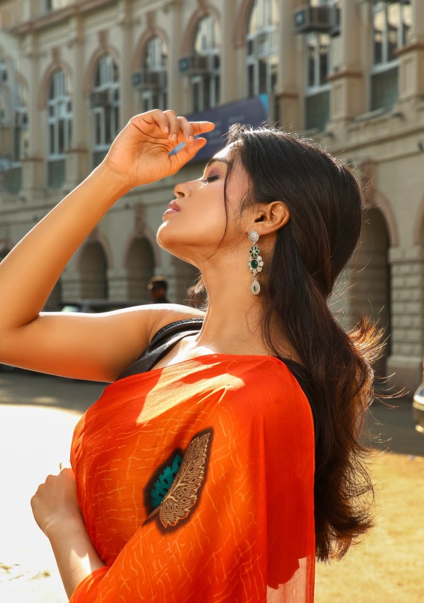 Bohemian Style embellished Oxidised Earrings - Jiaarajewellery