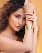 Boho Brass Luxe Cuff Bracelet - Jiaarajewellery
