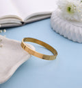 Brass Om Band Bracelet - Jiaarajewellery