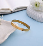 Brass Om Band Bracelet - Jiaarajewellery