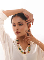 Crystal Cascade Necklace Set - Jiaarajewellery
