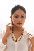 Crystal Cascade Necklace Set - Jiaarajewellery