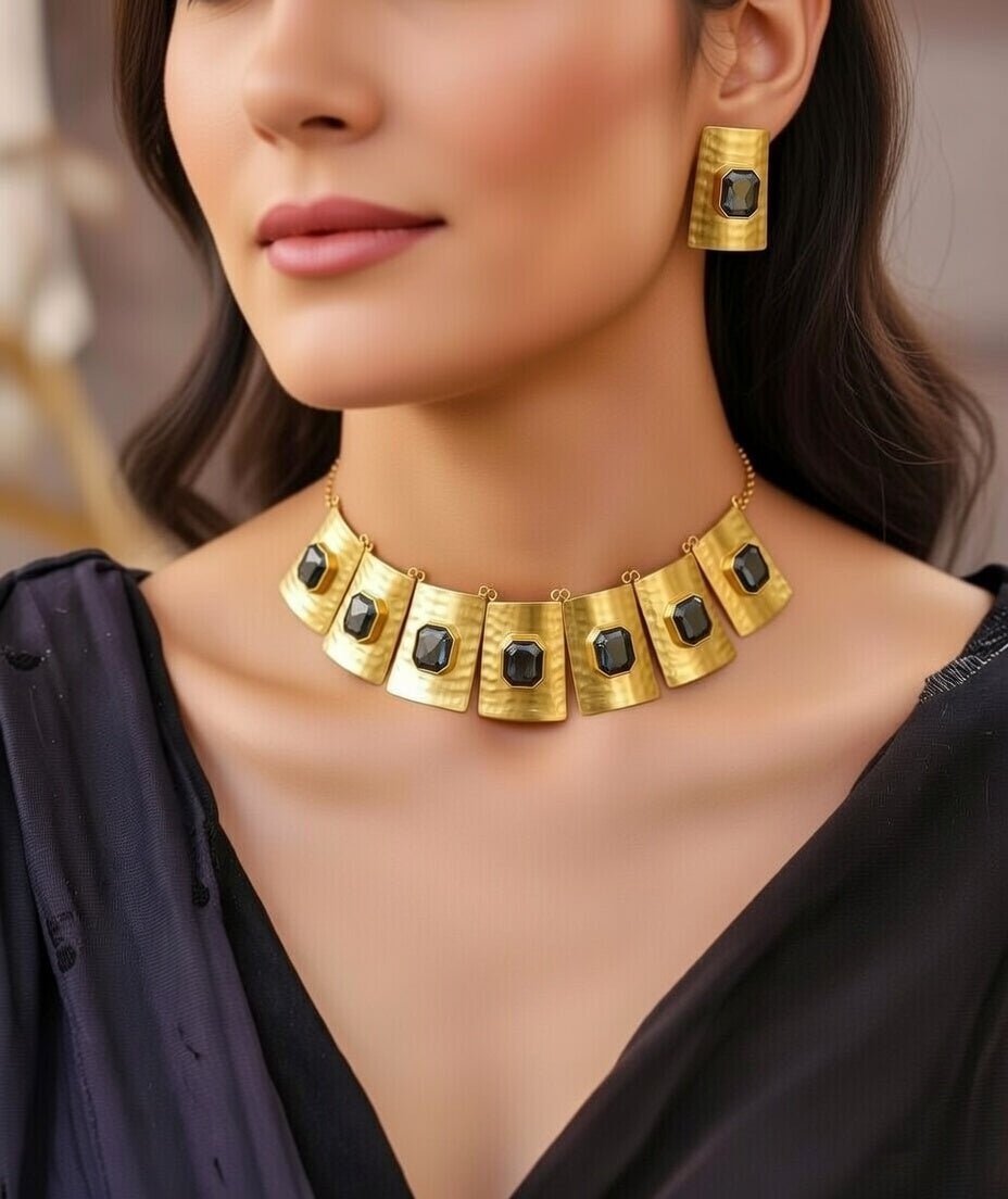 Earth Treasure Choker Necklace - Jiaarajewellery