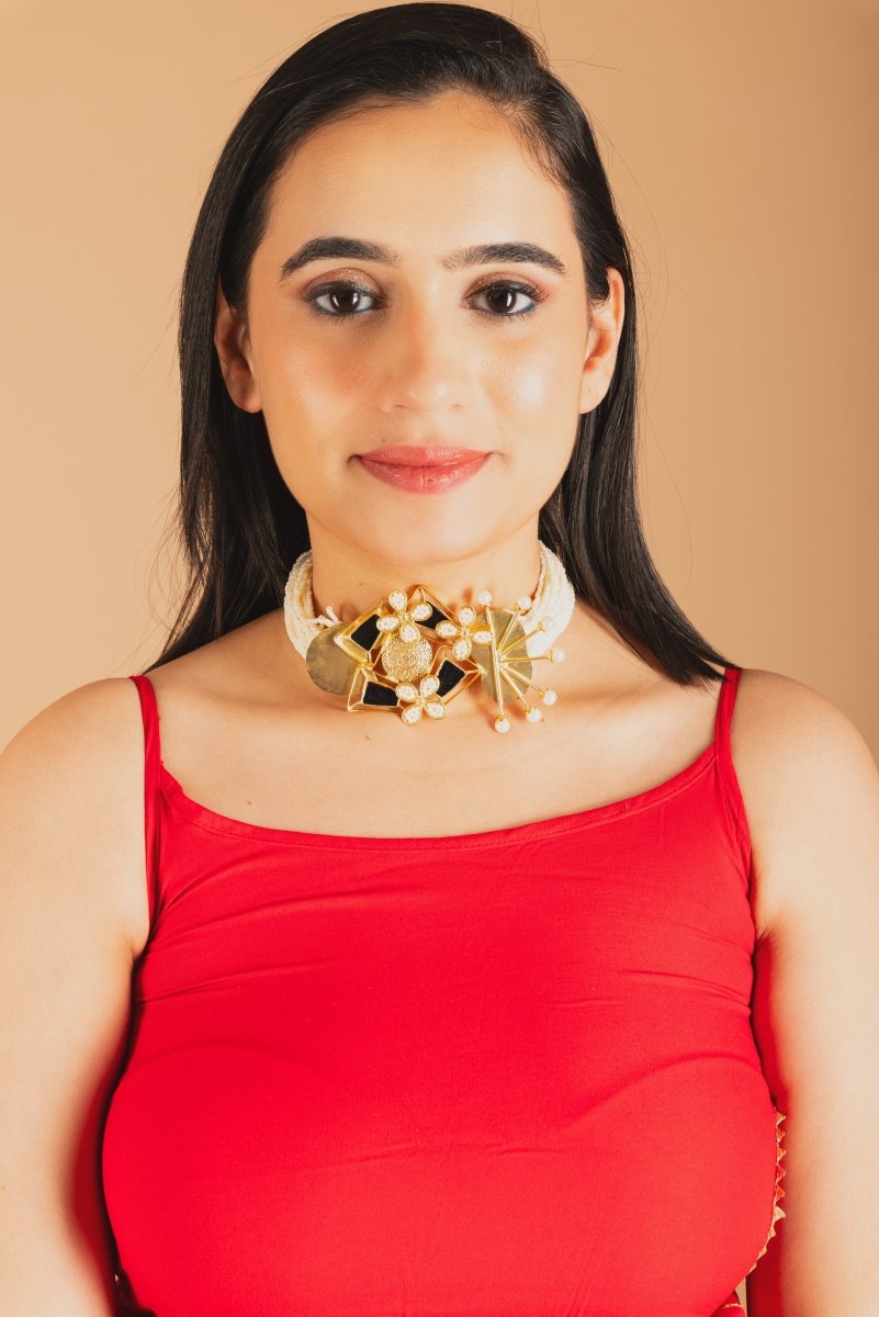 Earth's Embrace Antique pearl necklace - Jiaarajewellery