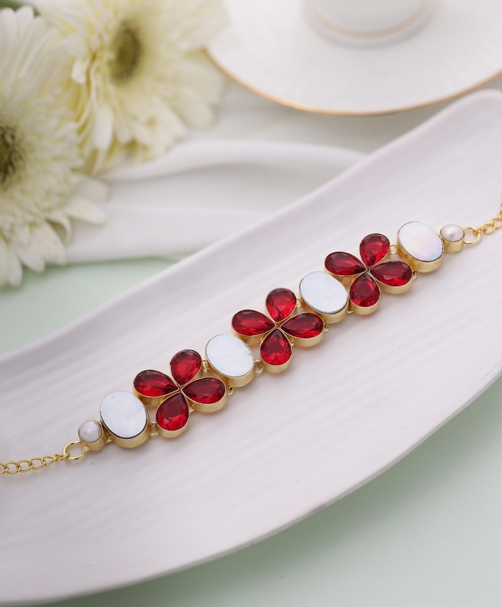 Gemstone glow Choker Necklace - Jiaarajewellery