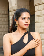 Glossy Tangled Bow String Earrings - Jiaarajewellery