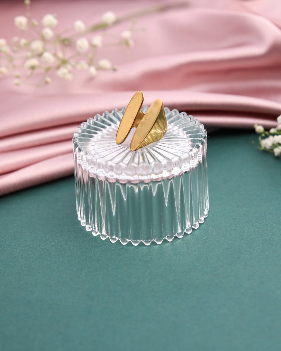 Hammered dual Plate Ring - Jiaarajewellery