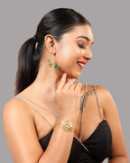 Hammered Leaf cuff bracelet - Jiaarajewellery