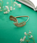 Hammered Leaf cuff bracelet - Jiaarajewellery