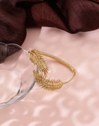 Hammered Leaf cuff bracelet - Jiaarajewellery