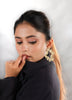 Hammered Vintage style Brass Earrings