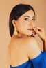 Hammered Wheel Drop Earrings