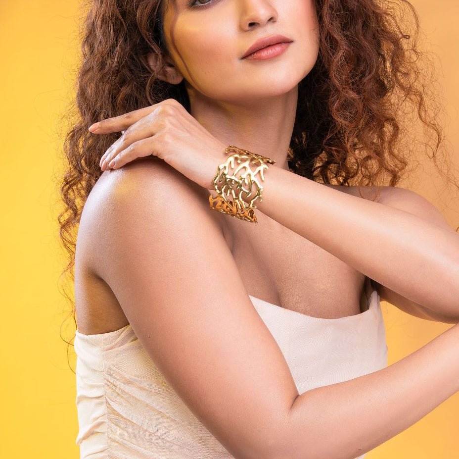 Handworn Glory Cuff Bracelet - Jiaarajewellery