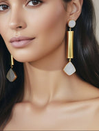 MOP long Drop Earrings - Jiaarajewellery
