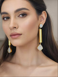 MOP long Drop Earrings - Jiaarajewellery