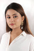 Multi Flower Pearl Drop Earrings