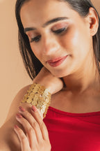 Multilayered Shimmery Coins Bracelet - Jiaarajewellery